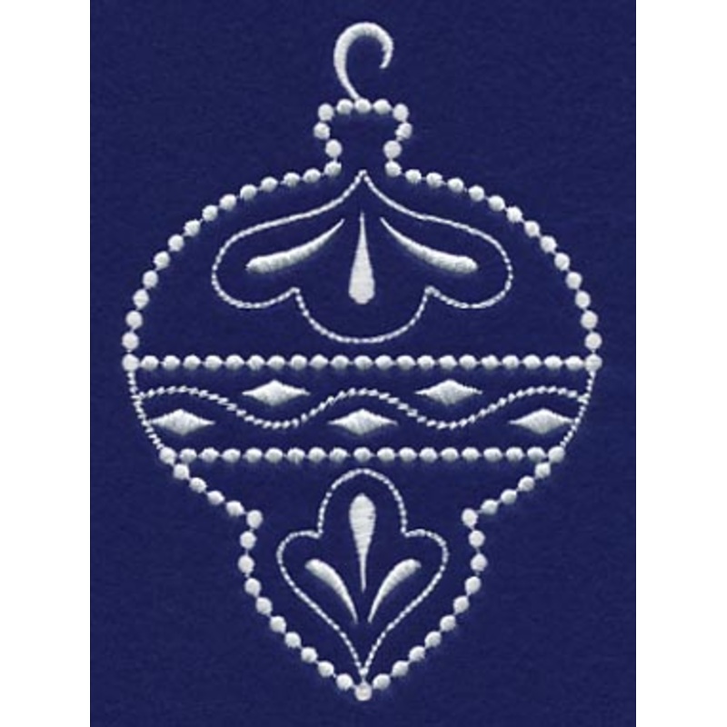 White Christmas Ornament Shine