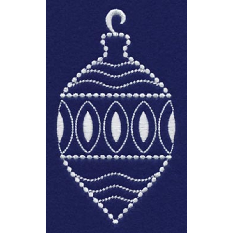 White Christmas Ornament Sparkle