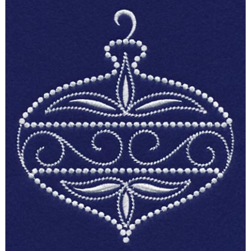 White Christmas Ornament Twinkle