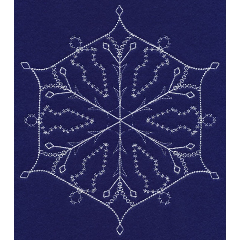 White Christmas Snowflake Chill