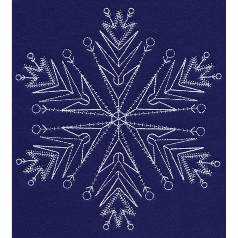 White Christmas Snowflake Freeze