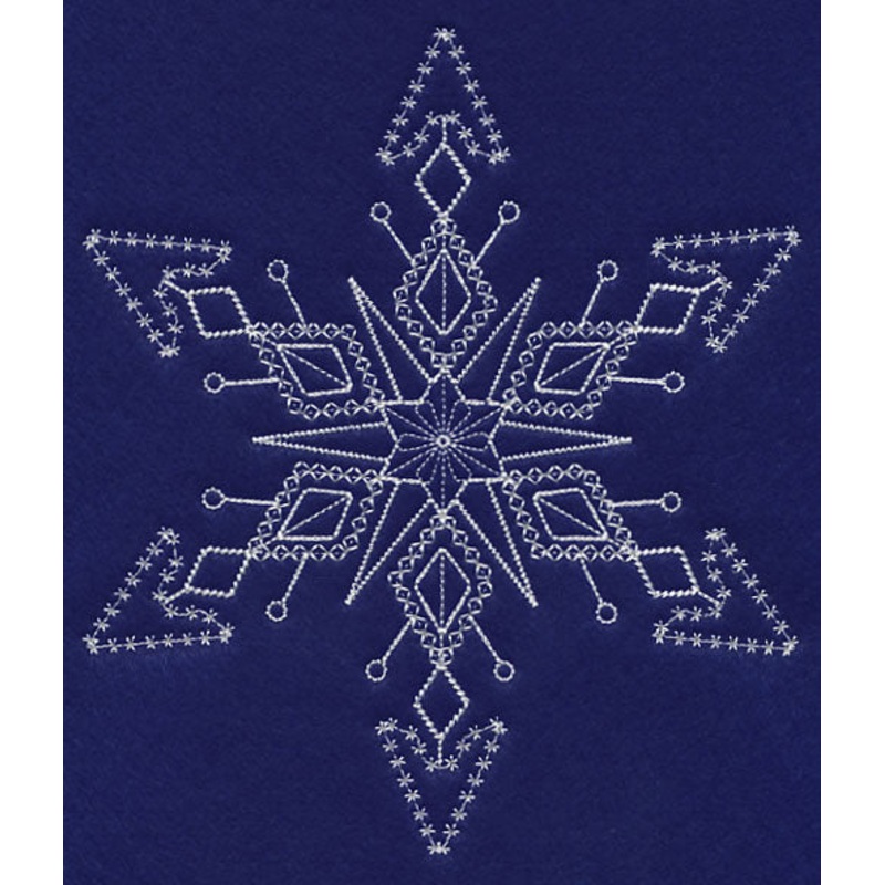 White Christmas Snowflake Frost