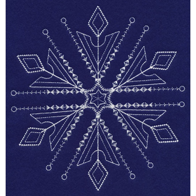 White Christmas Snowflake Sparkle