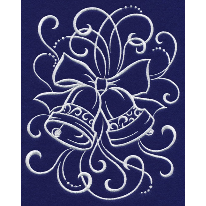 White Christmas Whimsical Bells