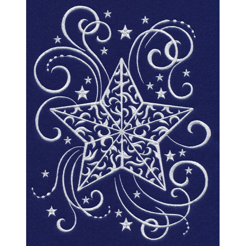 White Christmas Whimsical Starlight