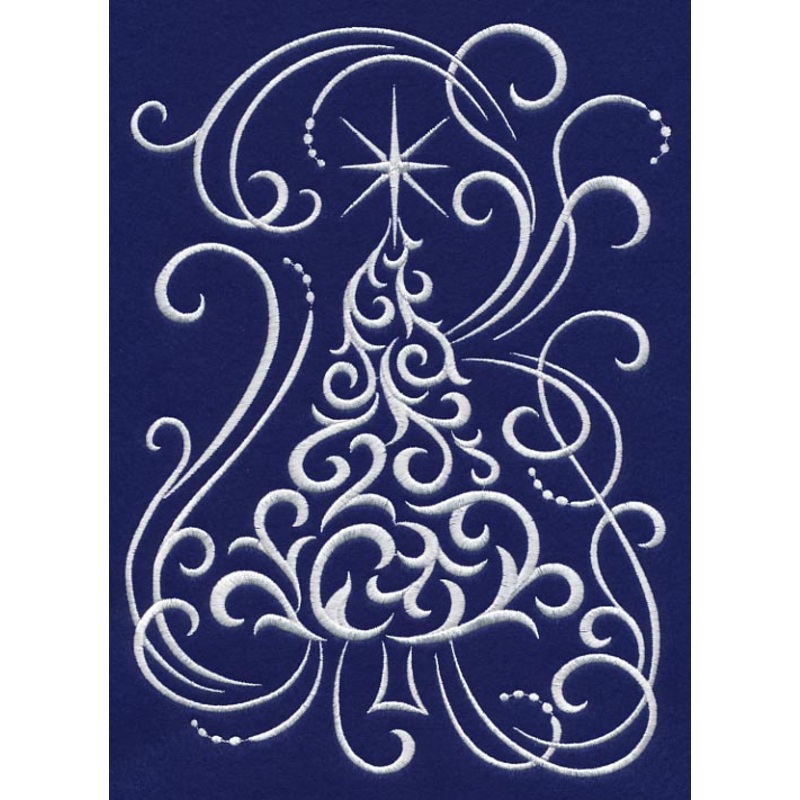White Christmas Whimsical Tree