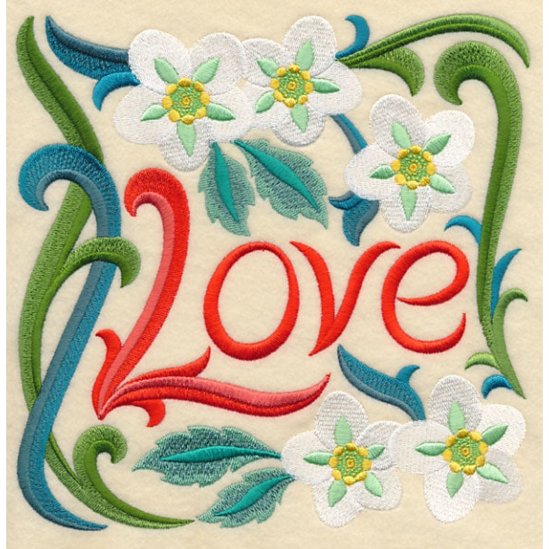 Art Nouveau Love with Lenten Rose