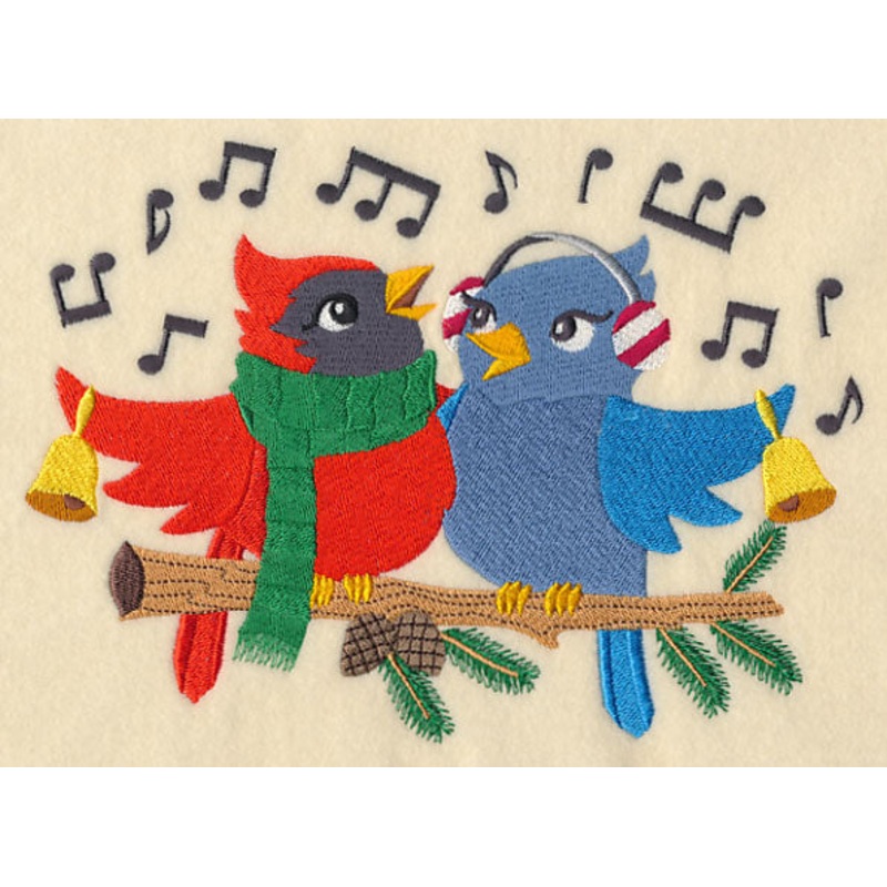 Caroling Christmas Birds|5.76″ x 7.83″ / 146.34mm x 198.84mm|4.9″ x 6.65″ / 124.46mm x 168.81mm|All Sizes