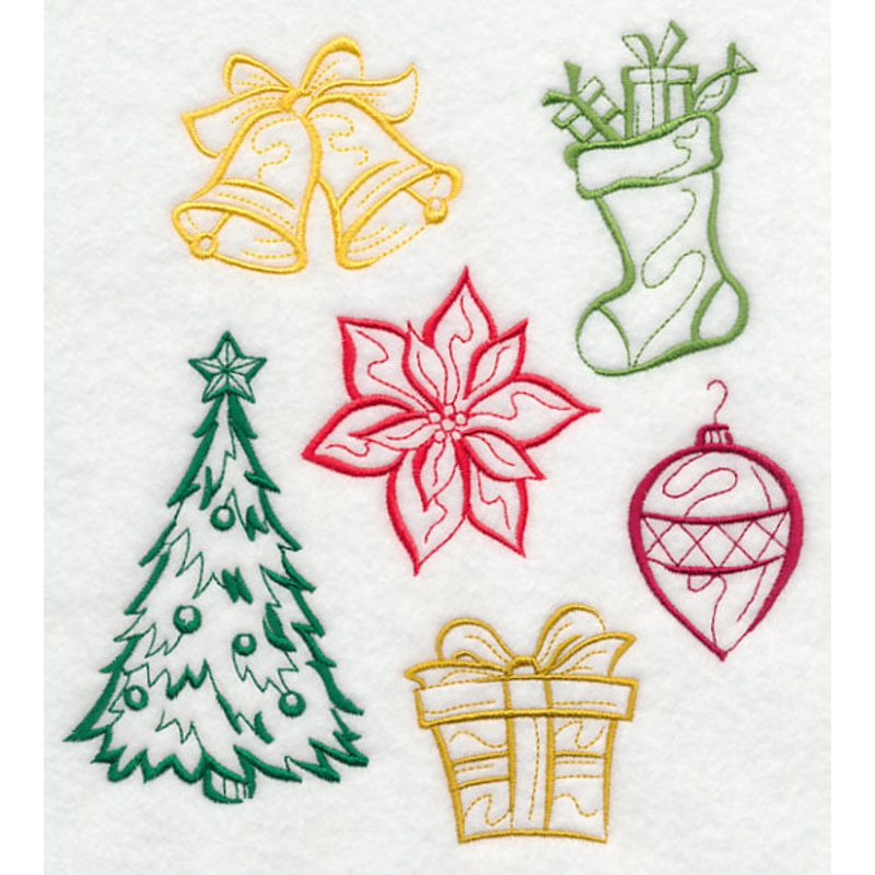 Classic Christmas Medley|7.71″ x 6.91″ / 195.81mm x 175.54mm|6.54″ x 5.86″ / 166.06mm x 148.87mm|5.42″ x 4.86″ / 137.72mm x 123.47mm|All Sizes