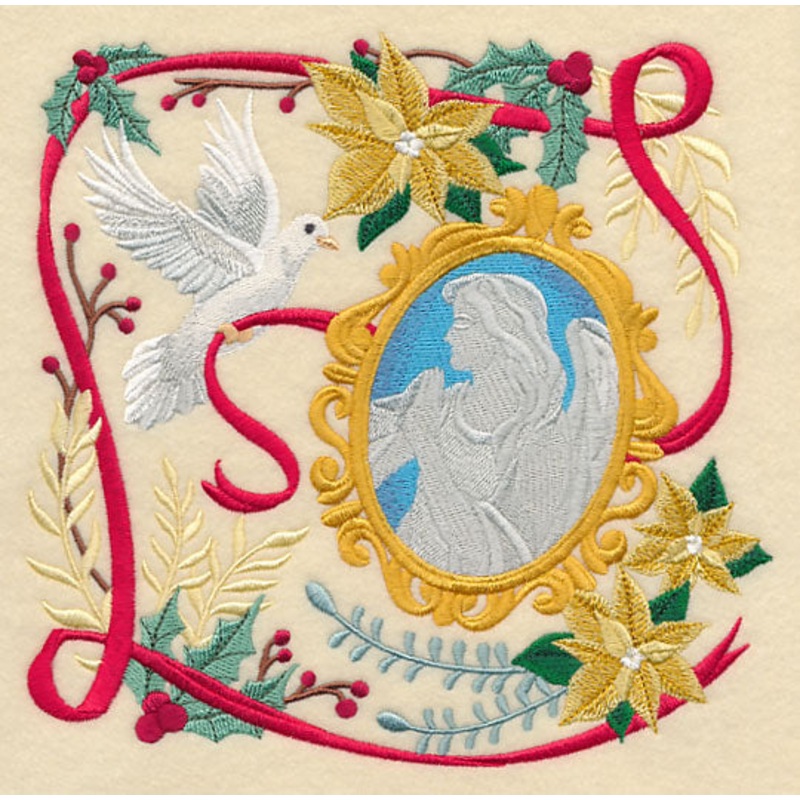 Victorian Christmas Angel Collage