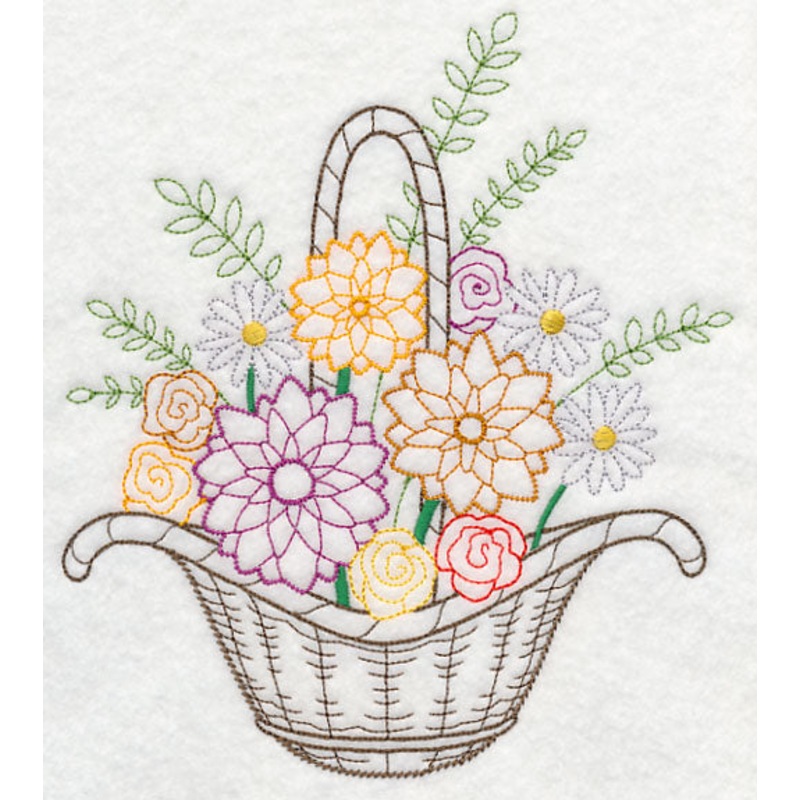 Blooming August Basket (Vintage)