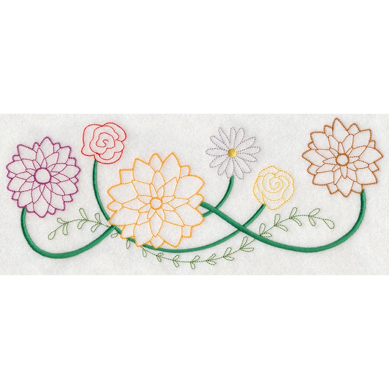 Blooming August Border (Vintage)