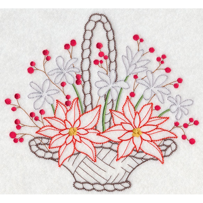 Blooming December Basket (Vintage)