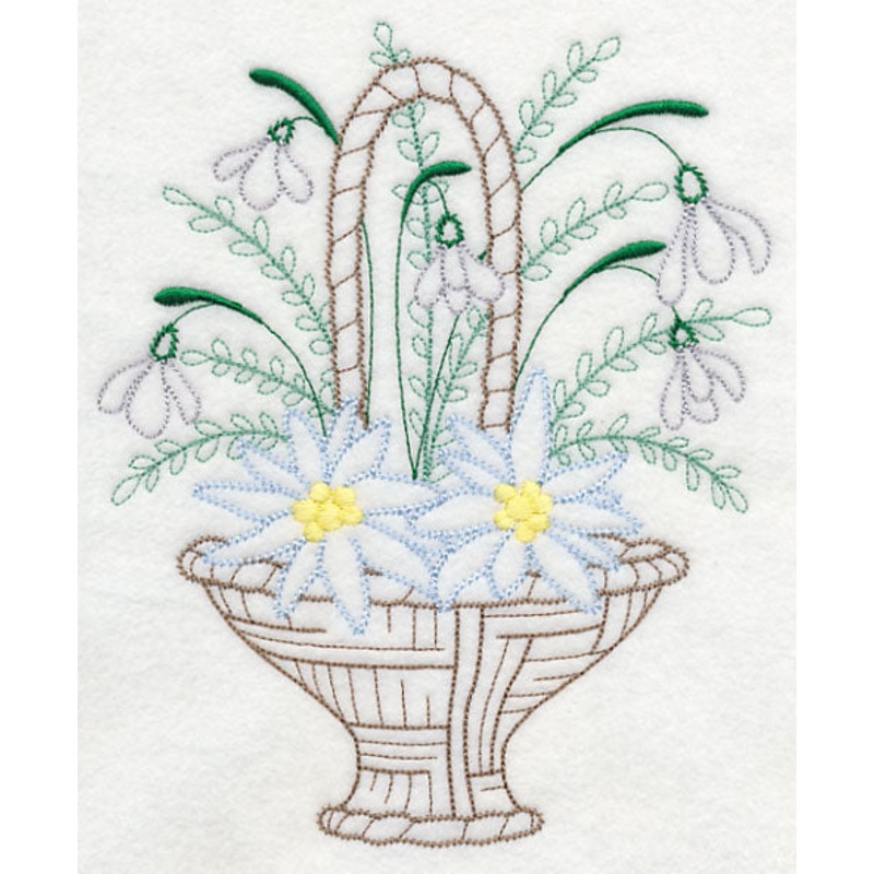 Blooming January Basket (Vintage)