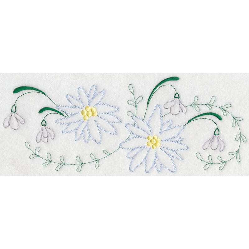 Blooming January Border (Vintage)