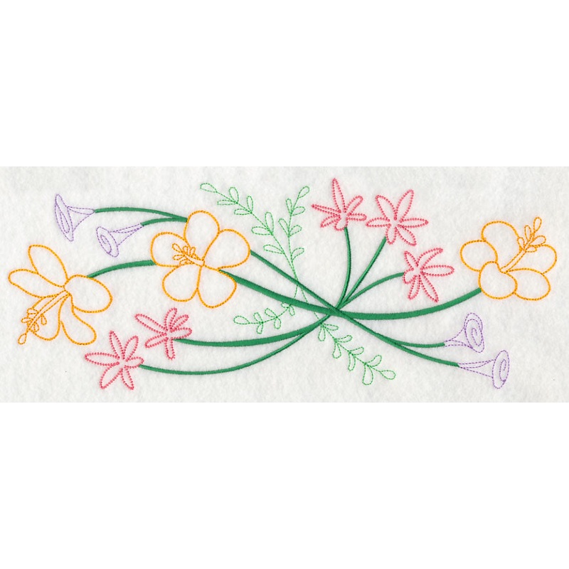 Blooming July Border (Vintage)