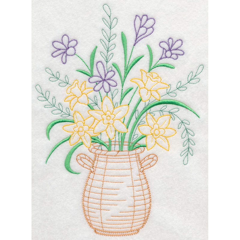 Blooming March Basket (Vintage)