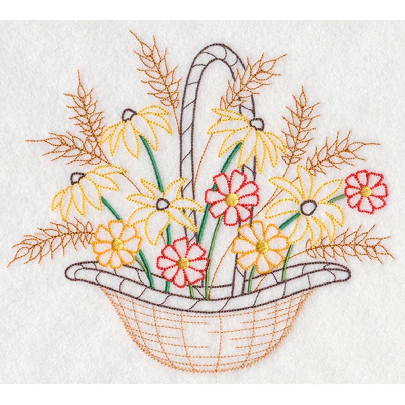 Blooming November Basket (Vintage)