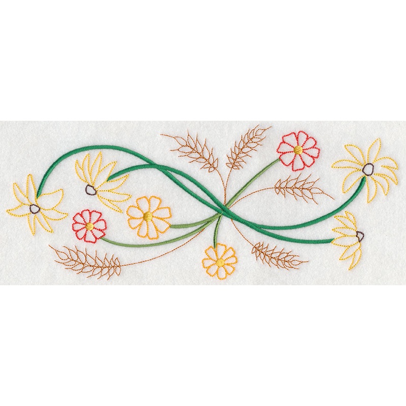 Blooming November Border (Vintage)