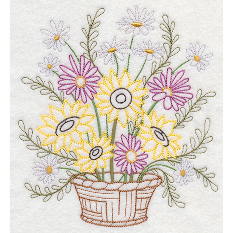 Blooming September Basket (Vintage)