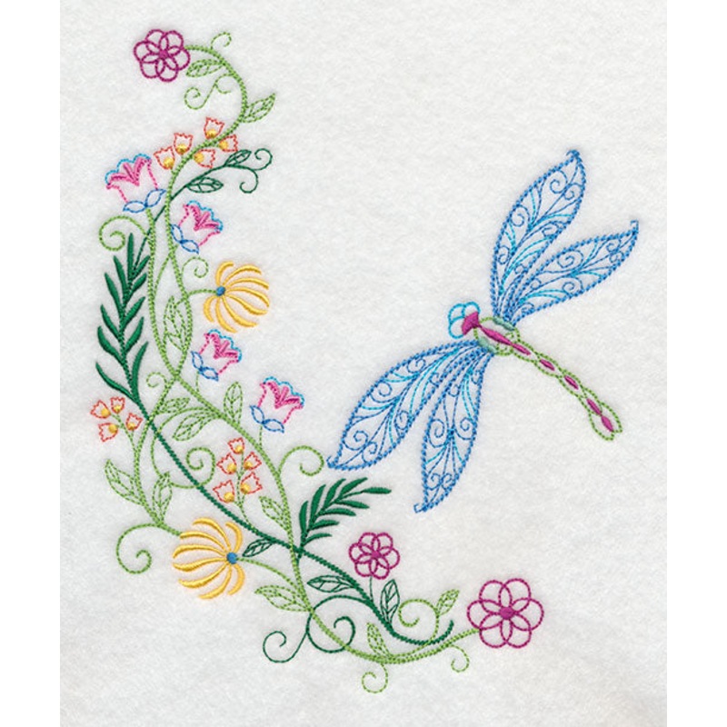 Dragonfly Flourish|7.8″ x 6.48″ / 198.02mm x 164.67mm|7.04″ x 5.86″ / 178.88mm x 148.82mm|5.88″ x 4.89″ / 149.27mm x 124.18mm|All Sizes