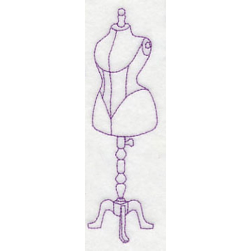 Dress Form 3 (Redwork)|4.79″ x 1.41″ / 121.69mm x 35.85mm|3.36″ x 1.01″ / 85.43mm x 25.56mm|All Sizes