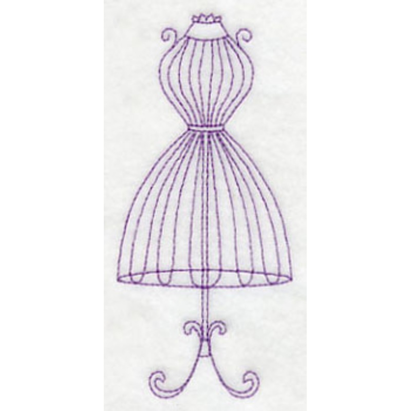 Dress Form 5 (Redwork)|4.6″ x 2.1″ / 116.76mm x 53.3mm|3.23″ x 1.47″ / 82.04mm x 37.46mm|All Sizes