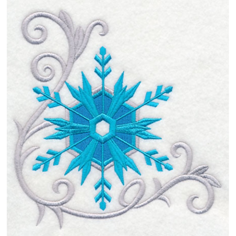 Frosty Filigree Snowflake Corner