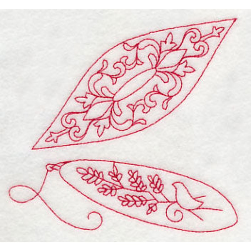 Tatting Shuttle 3 (Redwork)|4.19″ x 4.58″ / 106.36mm x 116.42mm|3.06″ x 3.35″ / 77.78mm x 84.98mm|All Sizes