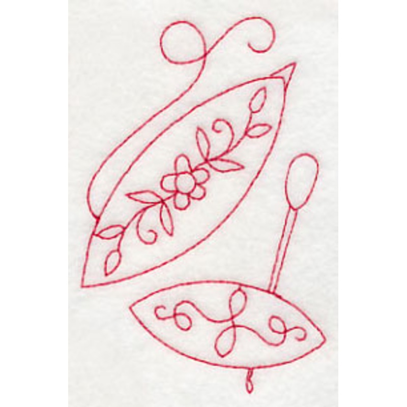 Tatting Shuttle 4 (Redwork)|3.89″ x 2.53″ / 98.79mm x 64.35mm|2.91″ x 1.89″ / 73.84mm x 48.12mm|All Sizes
