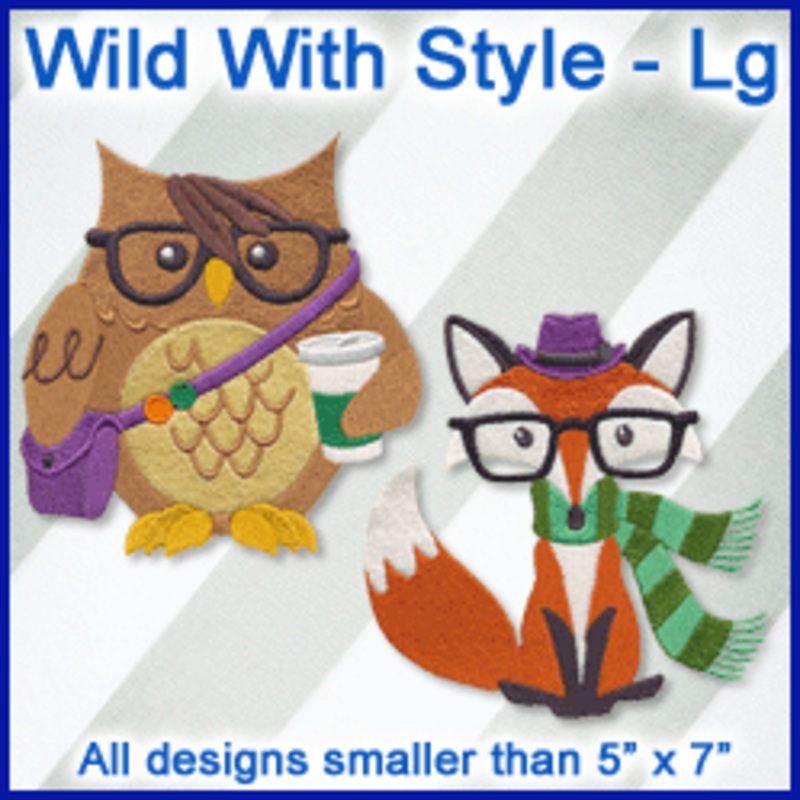 A Wild With Style Design Pack|6.87″ x 4.87″ / 174.5mm x 123.7mm|3.87″ x 3.87″ / 98.3mm x 98.3mm|All Sizes