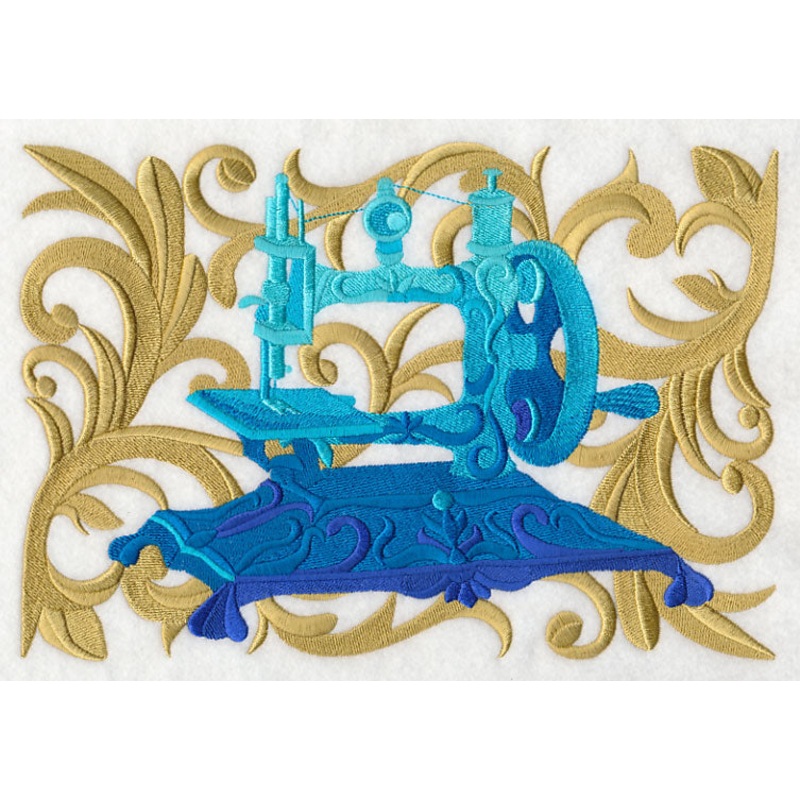 Baroque Sewing Machine|6.89″ x 10.01″ / 175.08mm x 254.24mm|5.87″ x 8.51″ / 148.97mm x 216.25mm|5.37″ x 7.8″ / 136.44mm x 198.06mm|4.73″ x 6.87″ / 120.14mm x 174.39mm|All Sizes