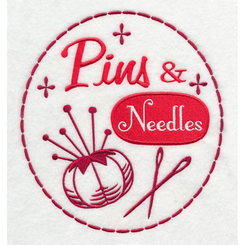 Crafty Notions Label: Pins & Needles