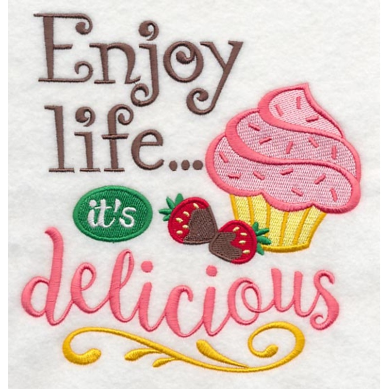 Enjoy Life It’s Delicious|7.22″ x 6.89″ / 183.42mm x 175.07mm|6.14″ x 5.86″ / 156.01mm x 148.9mm|5.13″ x 4.89″ / 130.21mm x 124.29mm|3.87″ x 3.69″ / 98.2mm x 93.74mm|All Sizes