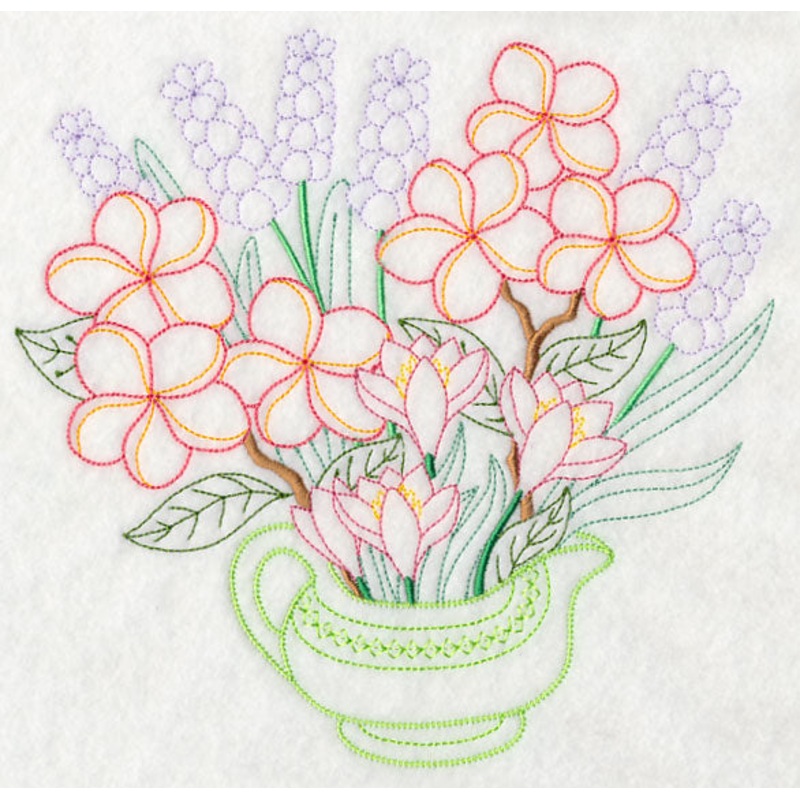 Frangipani and Hyacinth Bouquet (Vintage)