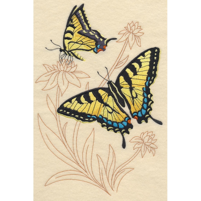 Tiger Swallowtail on Delicate Flower