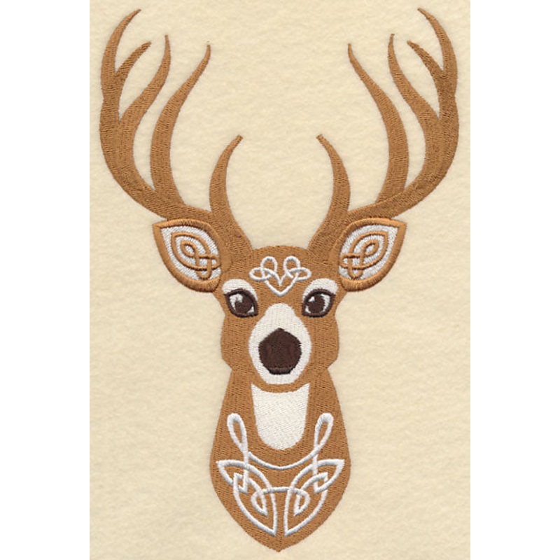 Celtic Knotwork Deer|8.66″ x 5.82″ / 219.94mm x 147.84mm|6.82″ x 4.58″ / 173.12mm x 116.43mm|3.88″ x 2.63″ / 98.64mm x 66.74mm|All Sizes
