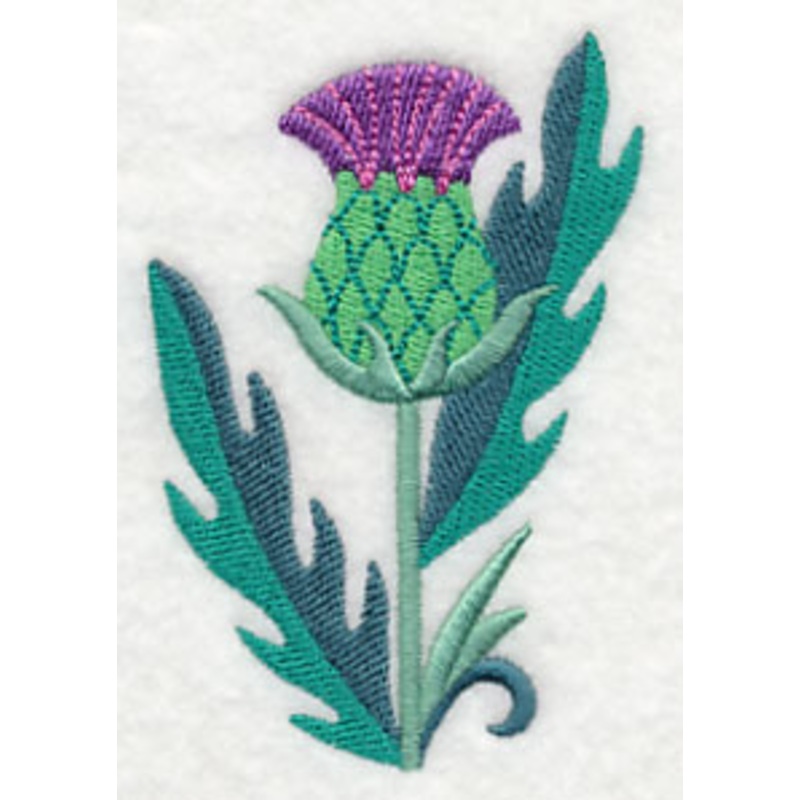Celtic Thistle|3.83″ x 2.62″ / 97.26mm x 66.52mm