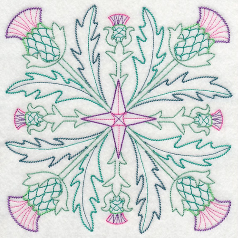 Celtic Thistle Square (Vintage)