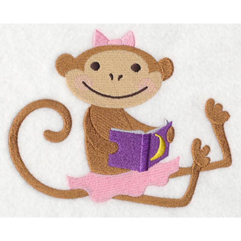 Little Miss Monkey Reads a Book
