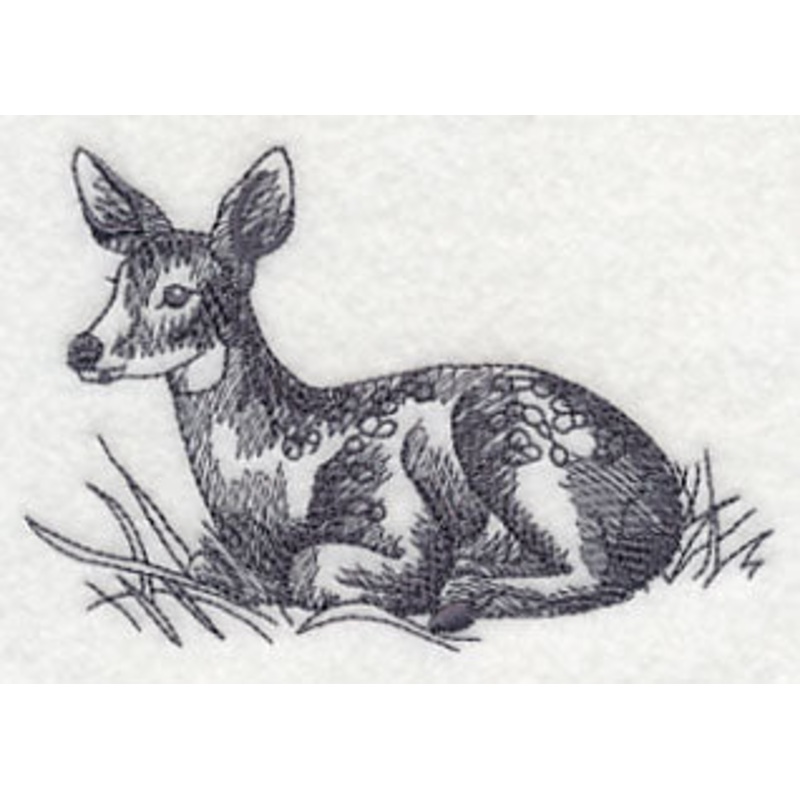 Spring Deer in Grass|2.79″ x 4.18″ / 70.82mm x 106.25mm|1.96″ x 2.9″ / 49.84mm x 73.56mm|All Sizes