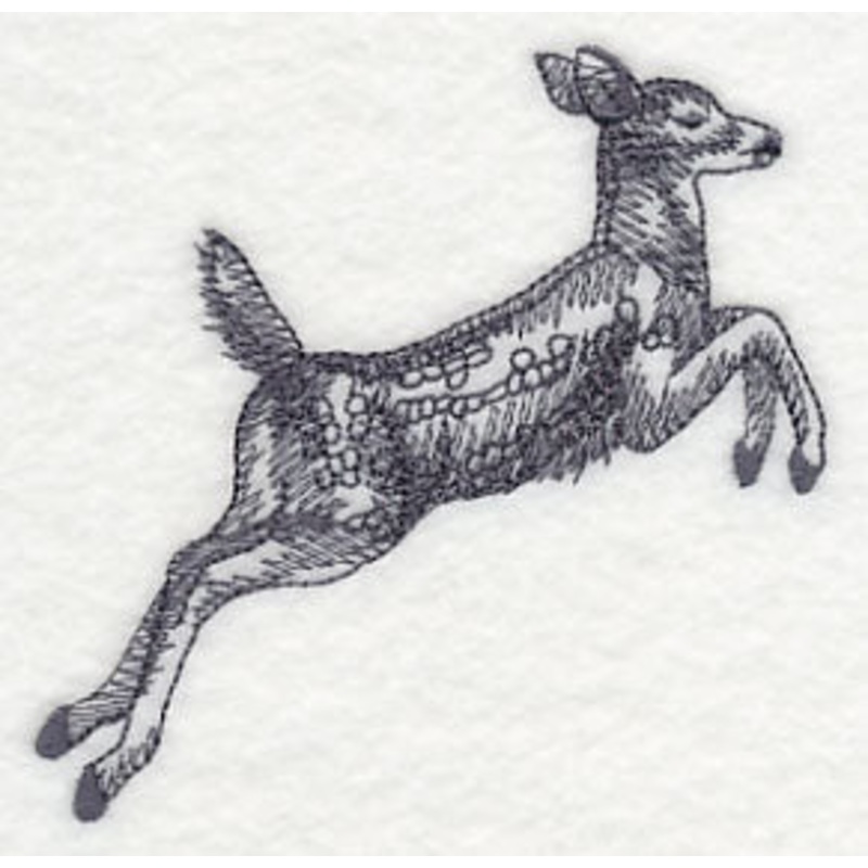 Spring Deer Jumping|3.72″ x 3.65″ / 94.42mm x 92.76mm|2.61″ x 2.57″ / 66.4mm x 65.23mm|All Sizes