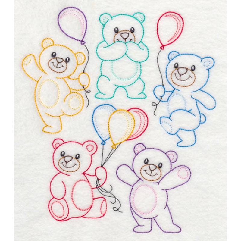 Teddy Bear Party (Vintage)|7.83″ x 6.82″ / 198.99mm x 173.19mm|6.72″ x 5.85″ / 170.74mm x 148.57mm|5.57″ x 4.85″ / 141.44mm x 123.11mm|All Sizes