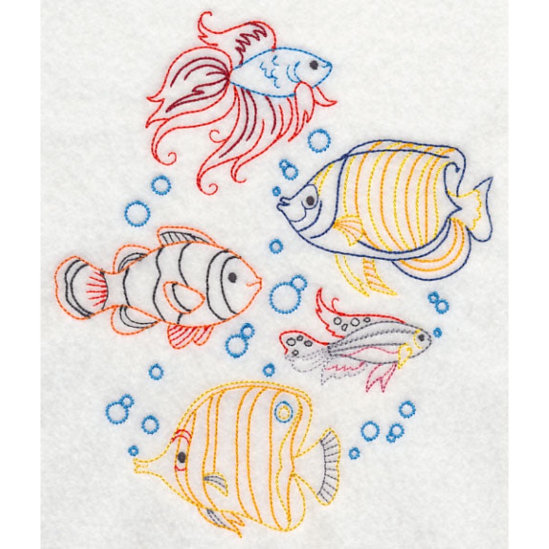 Tropical Fish Collage (Vintage)