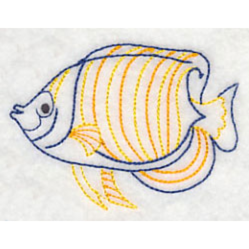 Tropical Fish Regal Angelfish (Vintage)