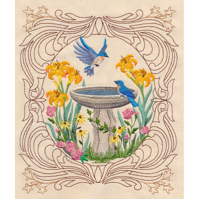 Bluebird Bath|7.78″ x 6.56″ / 197.61mm x 166.57mm|6.94″ x 5.85″ / 176.28mm x 148.59mm|5.75″ x 4.85″ / 146.14mm x 123.19mm|All Sizes