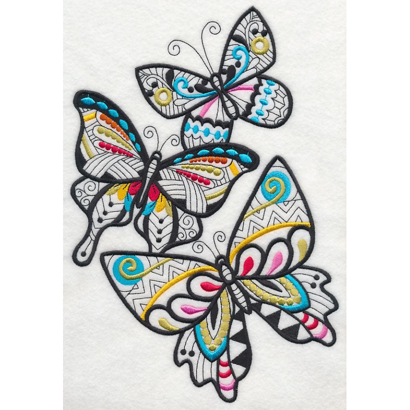 Butterflies Frenetic (Blackwork)