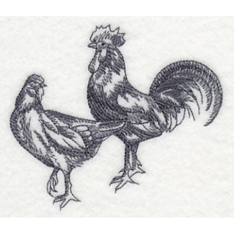 Country Chicken Pair 2|3.61″ x 4.11″ / 91.7mm x 104.33mm|2.8″ x 3.18″ / 71.01mm x 80.89mm|All Sizes