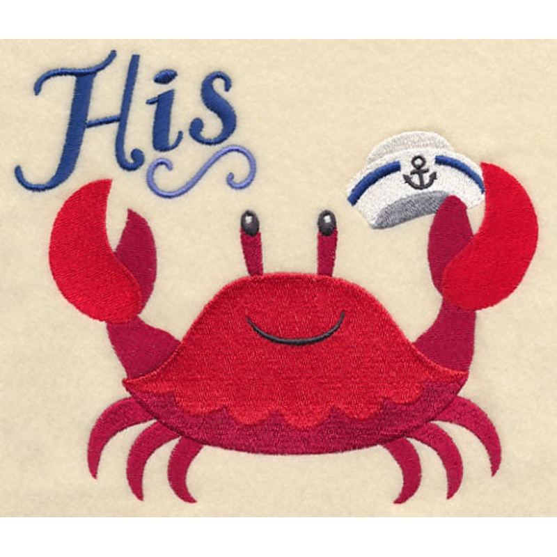 Splish Splash Crab – His|5.85″ x 6.86″ / 148.64mm x 174.14mm|4.85″ x 5.69″ / 123.24mm x 144.43mm|3.29″ x 3.87″ / 83.66mm x 98.21mm|All Sizes