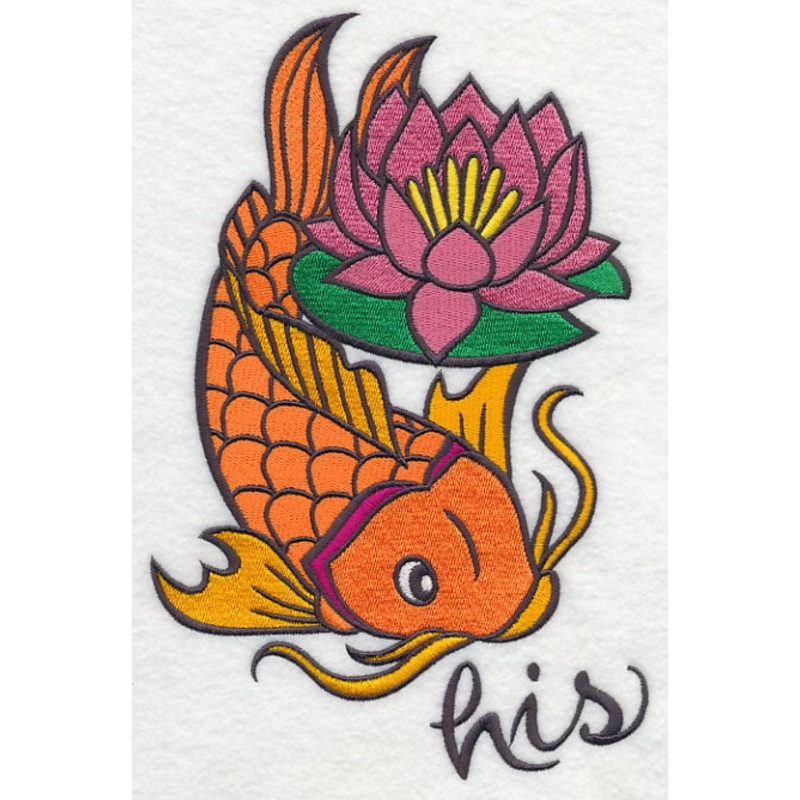 Splish Splash Koi – His|9″ x 5.86″ / 228.59mm x 148.83mm|6.85″ x 4.46″ / 173.93mm x 113.28mm|3.86″ x 2.52″ / 98.15mm x 64.11mm|All Sizes